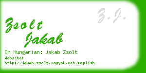 zsolt jakab business card